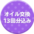 オイル交換 13回分込み